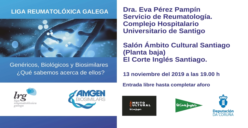 “Genéricos, Biológicos y Biosimilares ¿Qué sabemos de ellos?” Imagen del evento “Genéricos, Biológicos y Biosimilares ¿Qué sabemos de ellos?”